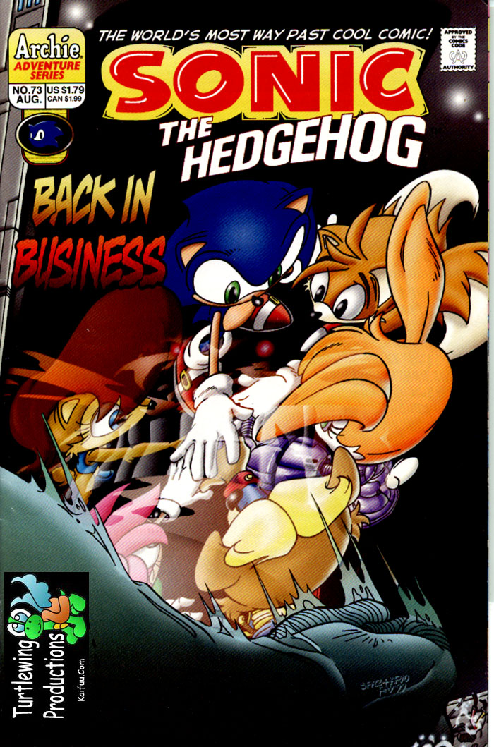 Sonic - Archie Adventure Series August 1999 Comic cover page